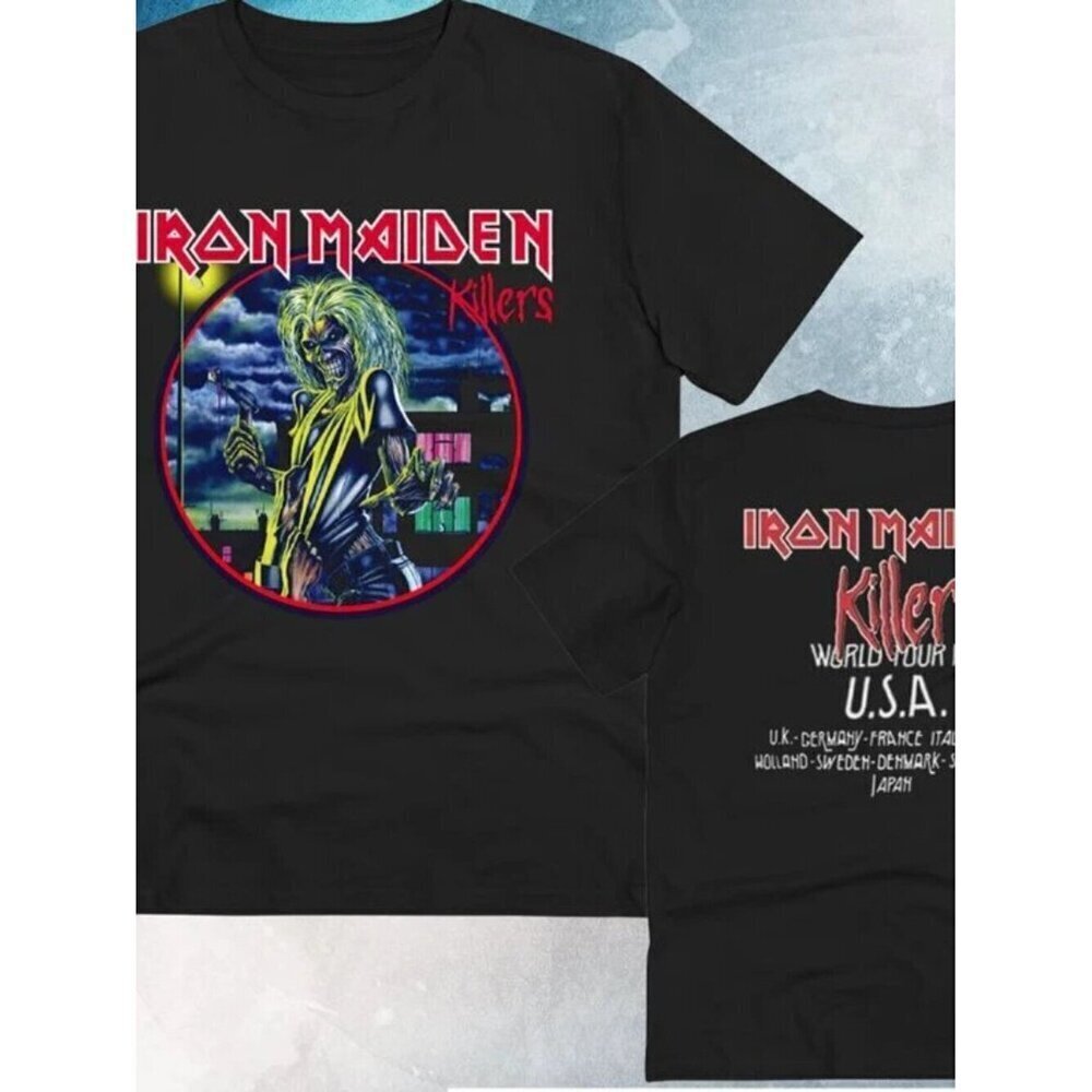 Iron Maiden Killer World Tour 1981 T-shirt .